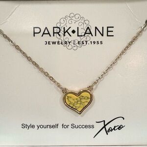 NWT Park Lane Reversible Yellow Heart Dandy Necklace